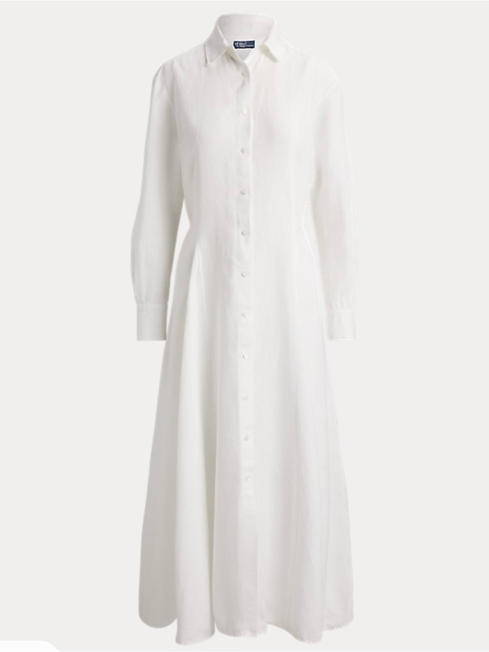 Polo by Ralph Lauren Self Tie White Linen Shirt Dress NWT SIZE 0
